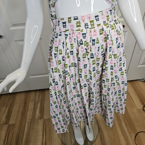 1950s vintage original novelty print skirt and top set 2 piece - Picture 7 of 8